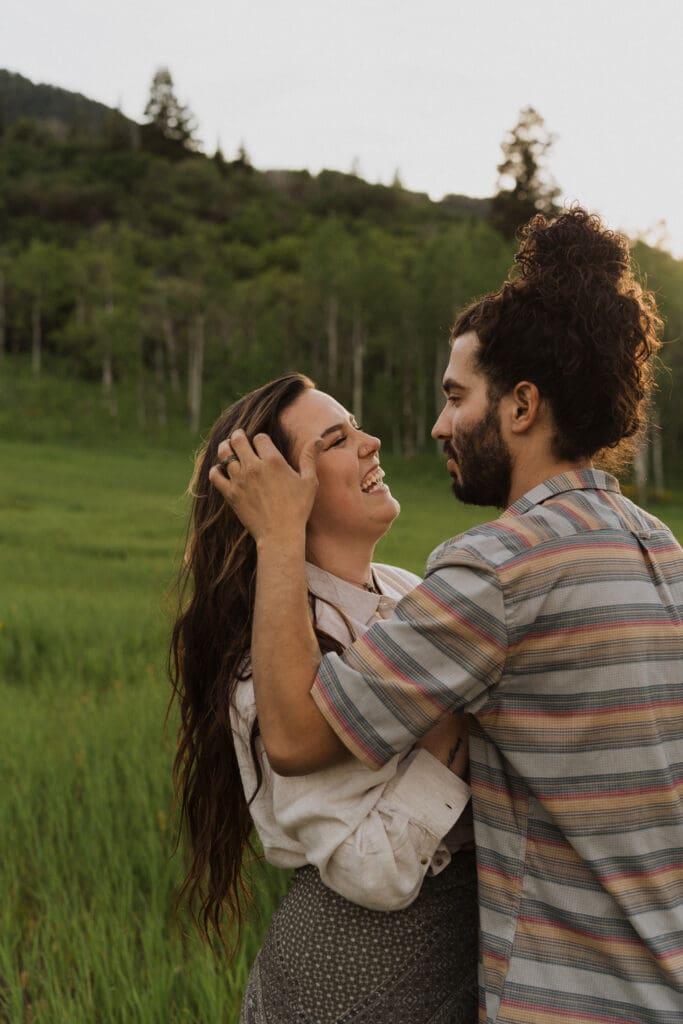 Utah Snowbasin Engagement Photos