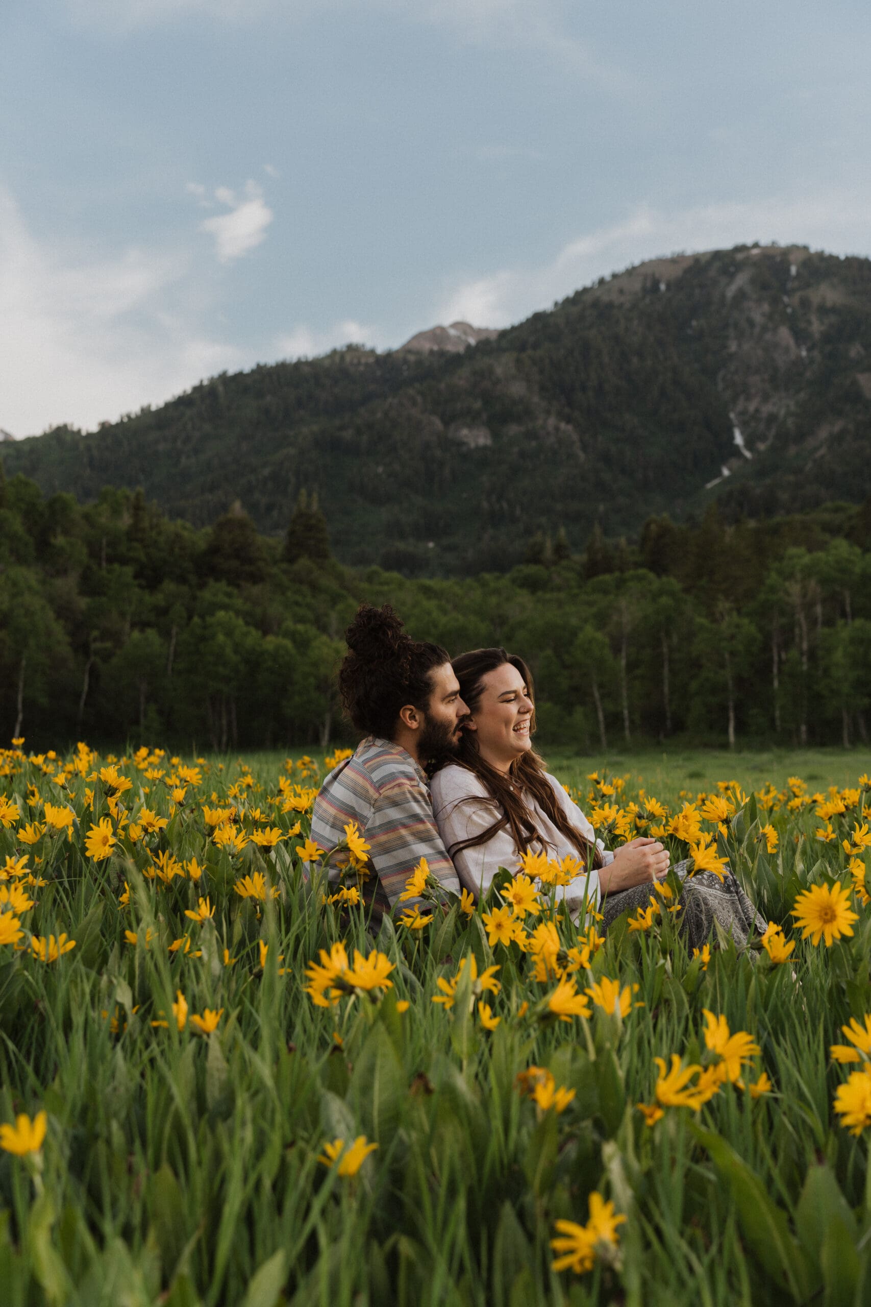 Utah Snowbasin Engagement Photos