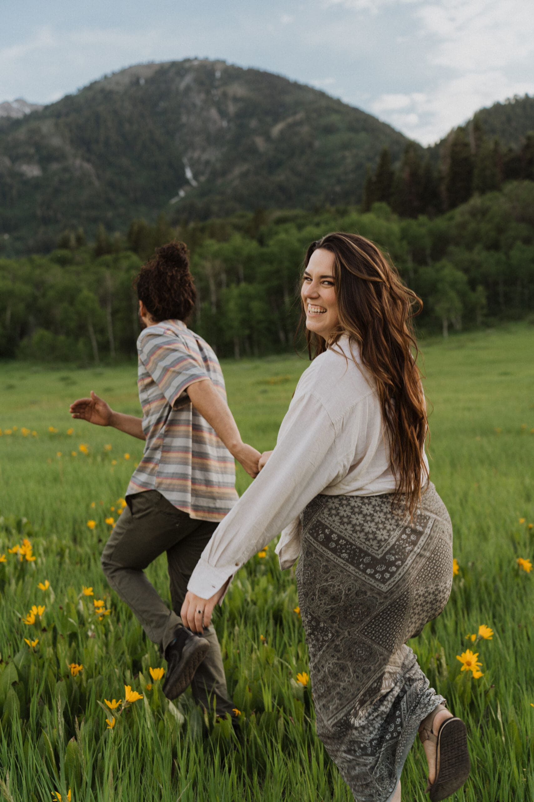 Utah Snowbasin Engagement Photos